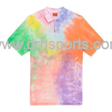 Mashed Tie Dye Polo Shirt Manufacturers in St Johns
